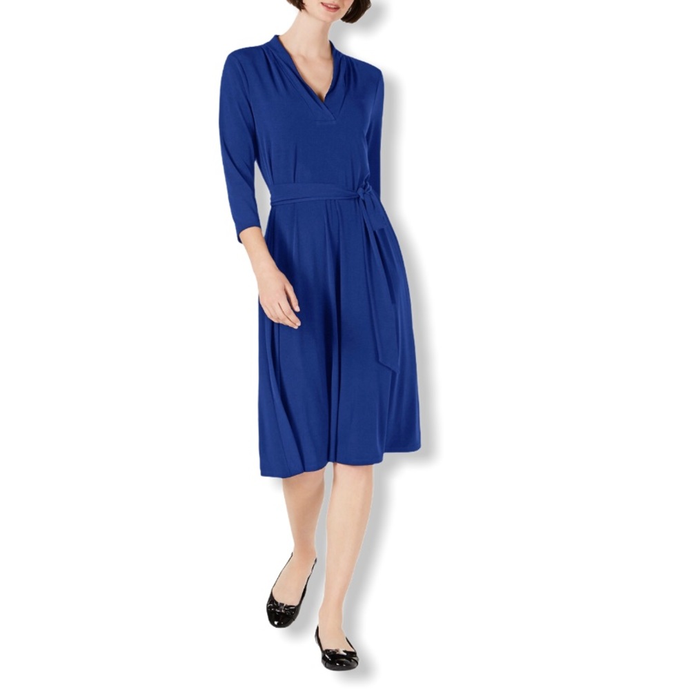 Charter Club 3/4-Sleeve MIDI Dress